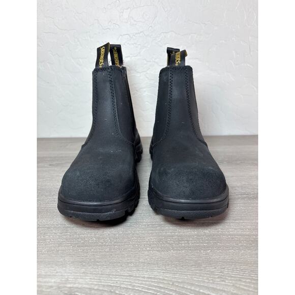 Skechers Workshire Jannit Steel Toe Leather Chelsea Work Boots Women's 6 EU 36 - Picture 3 of 7